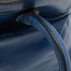 Miu Miu Blue Leather Vitello Tote 