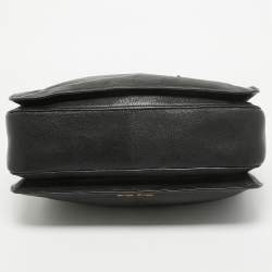 Miu Miu Black Madras Leather Pushlock Tote