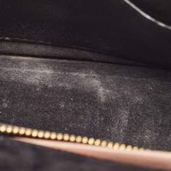 Miu Miu Black Madras Leather Mini Bandouliera Top Handle Bag