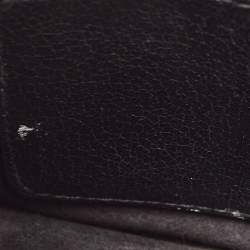Miu Miu Black Madras Leather Mini Bandouliera Top Handle Bag