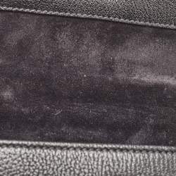 Miu Miu Black Madras Leather Mini Bandouliera Top Handle Bag