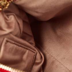 Miu Miu Red Vitello Lux Leather Bow Pochette Bag