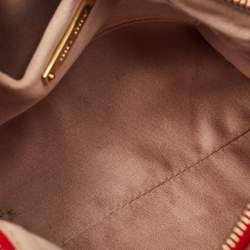 Miu Miu Red Vitello Lux Leather Bow Pochette Bag