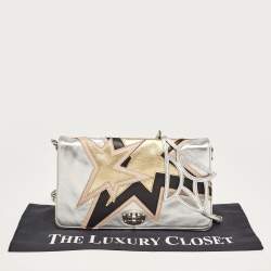 Miu Miu Tricolor Leather Star Motif Diagonal Shoulder Bag