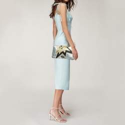 Miu Miu Tricolor Leather Star Motif Diagonal Shoulder Bag