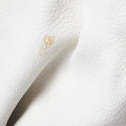 Miu Miu White Leather Fold Over Bow Bag