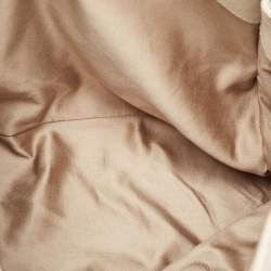 Pre Owned Miu Miu Off White Leather Pushlock Flap Top Handle Bag