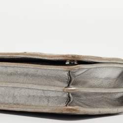 Miu Miu Grey Matelassé Leather Chain Crossbody Bag