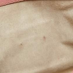 Miu Miu Pink Leather Pushlock Flap Top Handle Bag
