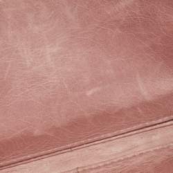 Miu Miu Light Pink Matelassé Leather Flap Continental Wallet