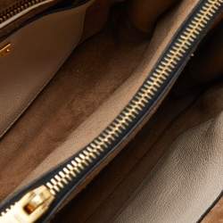 Miu Miu Beige Leather Push Lock Tote