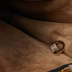 Miu Miu Beige Leather Push Lock Tote