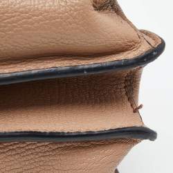 Miu Miu Beige Leather Push Lock Tote