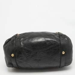 Miu Miu Black Leather Side Bow Hobo