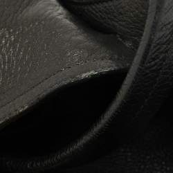 Miu Miu Black Leather Cervo Flap Hobo
