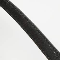 Miu Miu Black Leather Cervo Flap Hobo