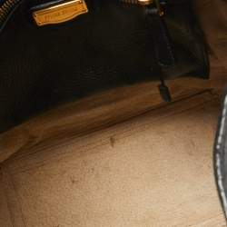Miu Miu Black Leather Cervo Flap Hobo