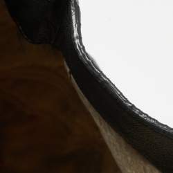 Miu Miu Black Leather Cervo Flap Hobo