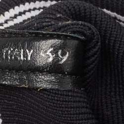 Miu Miu Black Knit Fabric Sock High Top Sneakers Size 39