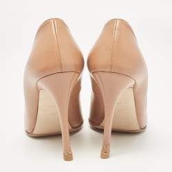 Miu Miu Brown Leather Pointed Toe Pumps Size 37