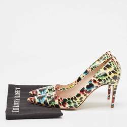 Miu Miu Multicolor Patent Leather Pointed Toe Pumps Size 40
