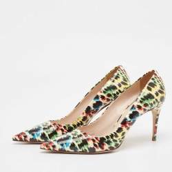 Miu Miu Multicolor Patent Leather Pointed Toe Pumps Size 40