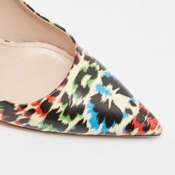 Miu Miu Multicolor Patent Leather Pointed Toe Pumps Size 40
