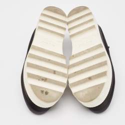 Miu Miu Black Satin Mary Jane Platform Sneakers Size 36