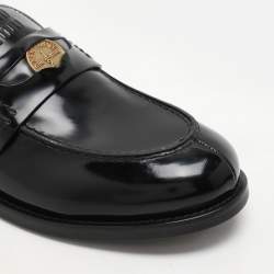 Miu Miu Black Patent Leather Penny Loafers Size 41