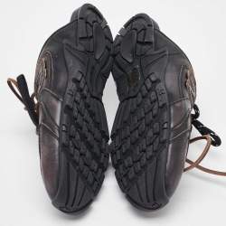 مملوكة مسبقًا Miu Miu x New Balance Dark Brown Leather 530 SL Deco Flat Mules Size 37