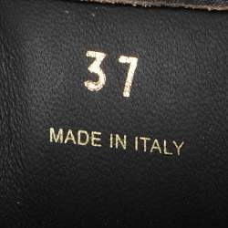 مملوكة مسبقًا Miu Miu x New Balance Dark Brown Leather 530 SL Deco Flat Mules Size 37