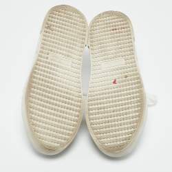 Miu Miu White Leather Low Top Sneakers Size 38.5