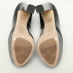 Miu Miu Black Patent Leather Platform Pumps Size 35