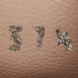 Miu Miu Silver Glitter Crystal Embellished Lace Up Sneakers Size 37.5