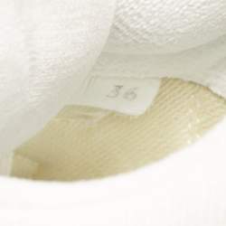 Miu Miu x New Balance White Denim 574 Sneakers Size 36
