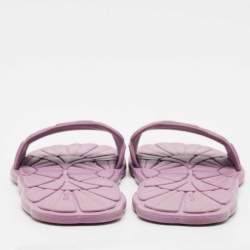 Miu Miu Purple Rubber Flat Slides Size 36