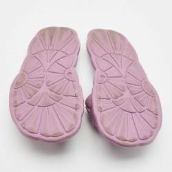 Miu Miu Purple Rubber Flat Slides Size 36