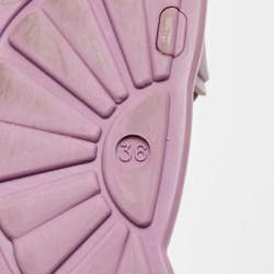 Miu Miu Purple Rubber Flat Slides Size 36