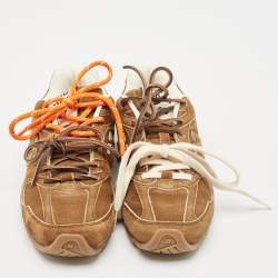 Miu Miu x New Balance Brown Suede Low Top Sneakers Size 37.5