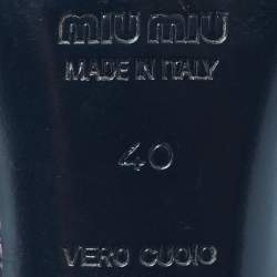 Pre Owned Miu Miu Multicolor Wool Embellished Pointed Toe Pumps Size 40