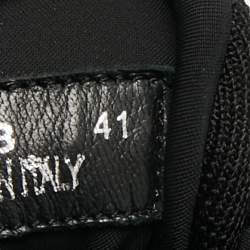 Pre Owned حذاء رياضي ميو ميو سليب أون قماش محبوك أسود مزين بالكريستال مقاس 37.5