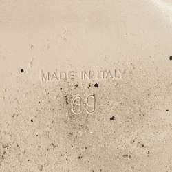 Pre Owned Miu Miu Black Satin And PVC Crystal Embellished Slingback Pumps Size 39