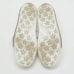 Pre Owned Miu Miu White Rope Fabric Low Top Sneakers Size 38.5