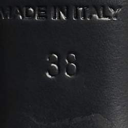 Pre Owned Miu Miu Burgundy Patent Leather Pointed Toe Buckle Slingback Pumps Size 38