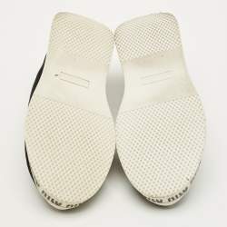 Pre Owned حذاء رياضي ميو ميو لون أسود قماش تريكو ونايلون مرصع بالكريستال سهل الارتداء مقاس 36