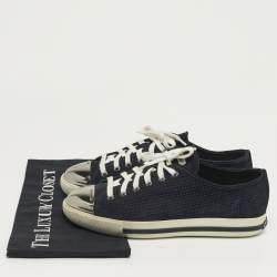 Pre Owned حذاء رياضي ميو ميو مقدمة معدنية سويدي أزرق داكن مقاس 40 