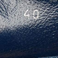 مملوكة مسبقًا Miu Miu Size 40 Blue Denim Crystal Embellished Cap Toe Platform Espadrille Flats