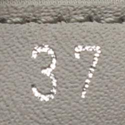 مملوكة مسبقًا Miu Miu Embellished Size 37 Grey Knit Fabric Slip On Sneakers