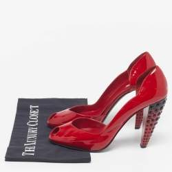 مملوكة مسبقًا Miu Miu Size 38 Red Patent Leather D'orsay Pumps