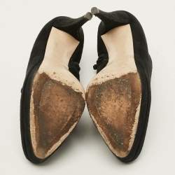 مملوكة مسبقًا Miu Miu Size 36.5 Black Suede Platform Booties